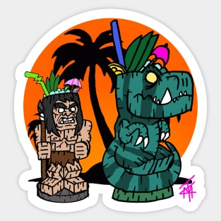 Primal tiki Sticker